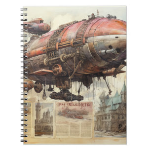 Cuaderno Vintage Steampunk Zeppelin (9)