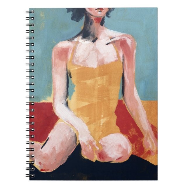 Cuaderno Vintage Swim - Traje Amarillo (Frente)