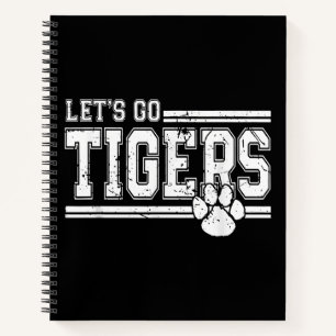 Cuaderno Vintage Tigers School Sports Name Retro