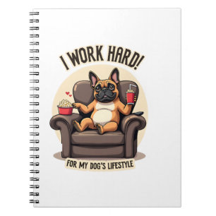 Cuaderno Vintage trabajo duro para el estilo de vida de mi