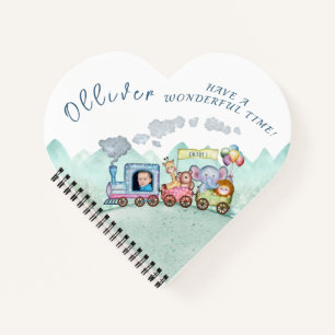 Cuaderno Vintage Train Transport Birday Watercolor foto