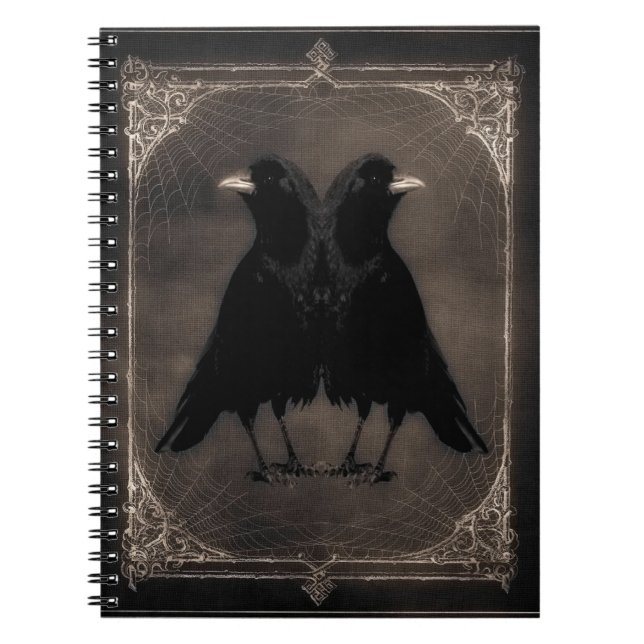 Cuaderno Vintage Twin Crows (Frente)