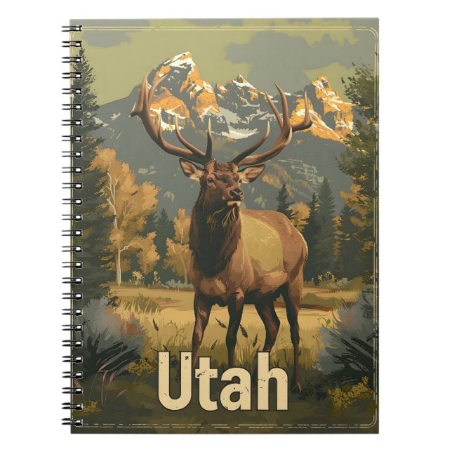 Cuaderno Vintage Utah Elk (Frente)