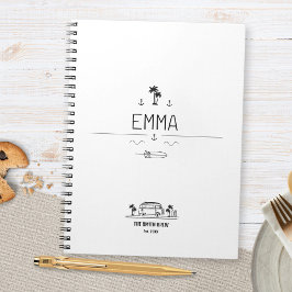 Cuaderno Vintage Van Life Surfer Crew Travel Journal