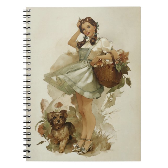 Cuaderno Vintage Whimsical Dorothy and Toto (Frente)