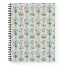 Vintage Wildflower Floral Notebook | Watercolour