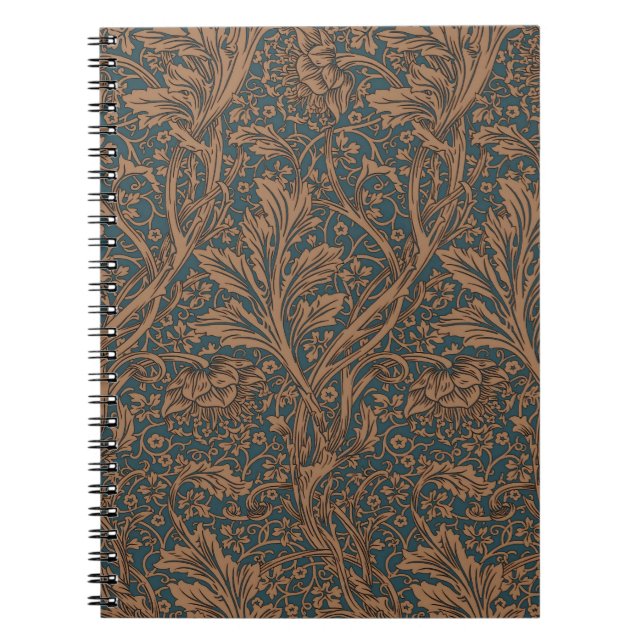 Cuaderno Vintage William Morris Arcadia sin costuras (Frente)