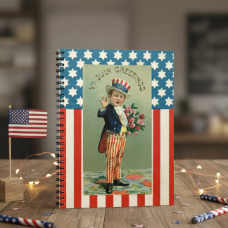 Cuaderno Vintage Young Uncle Sam 4 de Julio