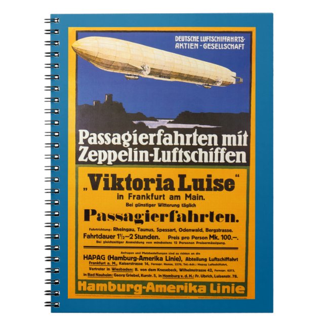 Cuaderno Vintage Zeppelin Viktoria Luise (Frente)