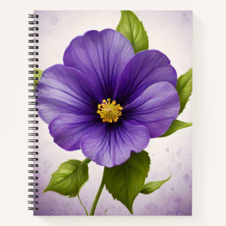 Cuaderno Violet Flora Journal, Floral Journal, Violet,