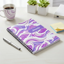 Cuaderno Violet Wave Pattern