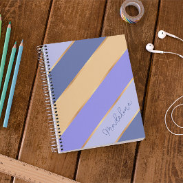 Cuaderno Violeta Azul Purpura Amarillo Dorado Personalizado