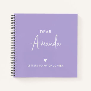 Cuaderno VIOLETA Cartas a la memoria de Keepsake de mi hi