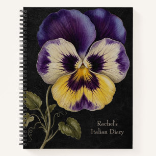 Cuaderno Violeta silvestre del Renacimiento (Viola tricolor