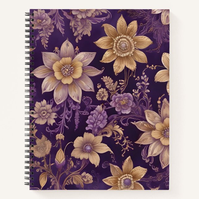 Cuaderno Violeta y Oro (Anverso)