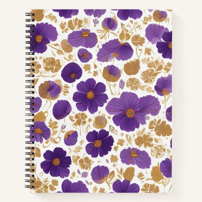 Cuaderno Violetas de Oro (Anverso)