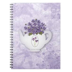 Cuaderno Violetas En Tetera