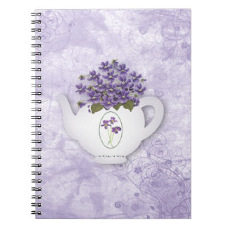 Cuaderno Violetas En Tetera