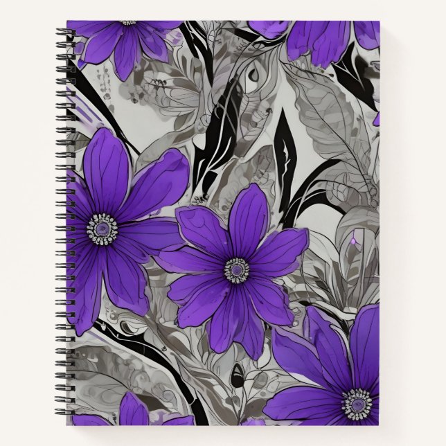 Cuaderno Violetas Nocturnas (Anverso)