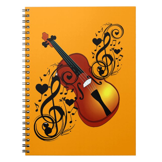 Cuaderno Violín, Amante en el corazón_ (Frente)