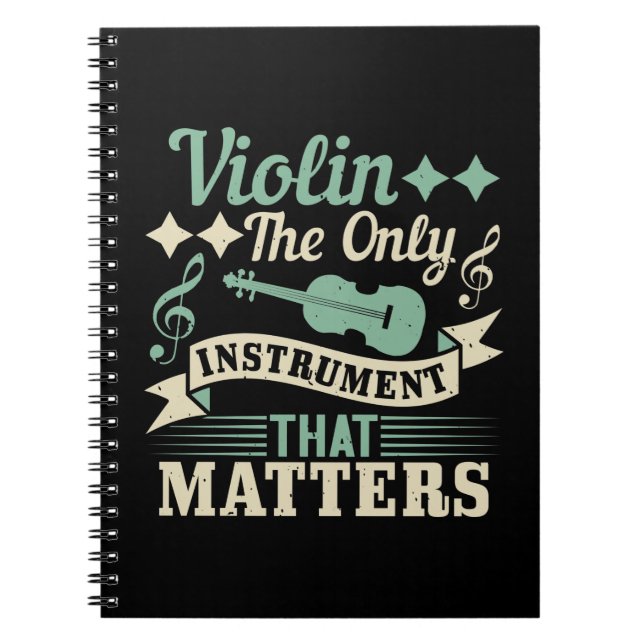 Cuaderno Violín El Único Instrumento que Importa (Frente)