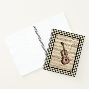 Cuaderno Violin Harlequin Border Bullet Journal