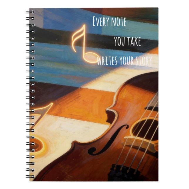 Cuaderno Violin Notebook – Every Note You Take (Frente)