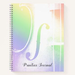 Cuaderno Violin Rainbow Lescure Practice Journal