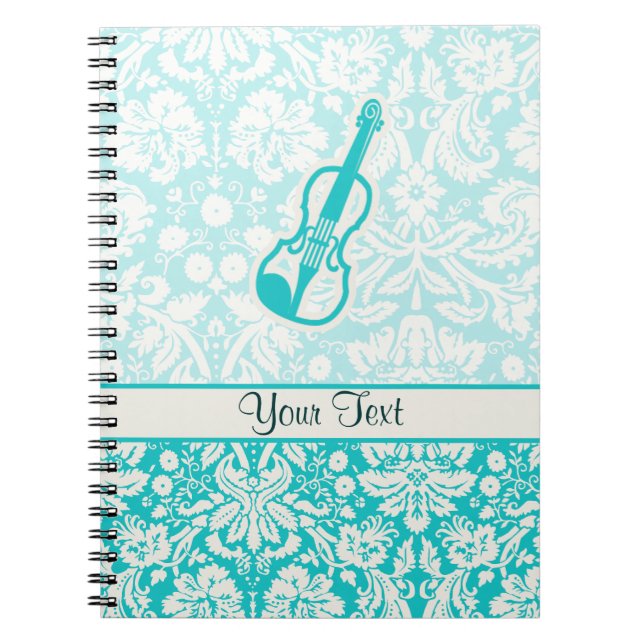 Cuaderno Violín verde azulado (Frente)