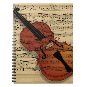 Cuaderno Violin Vintage Music