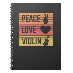 Cuaderno Violin Violinist Fiddle