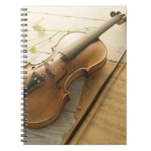 Cuaderno Violín y partitura