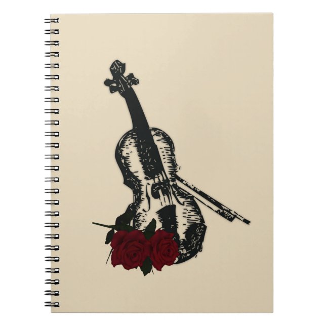 Cuaderno Violín y Rosas (Frente)