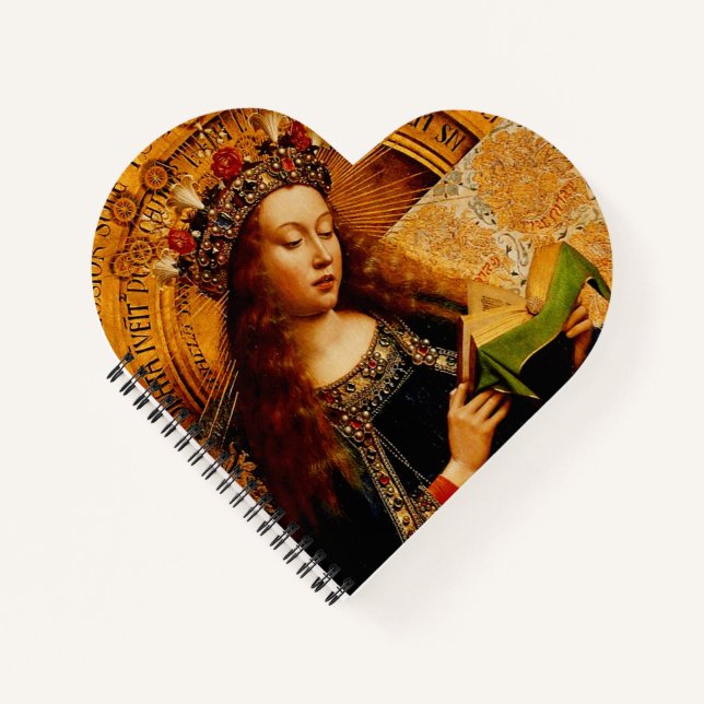 Cuaderno Virgin Mary por Jan van Eyck (Anverso)