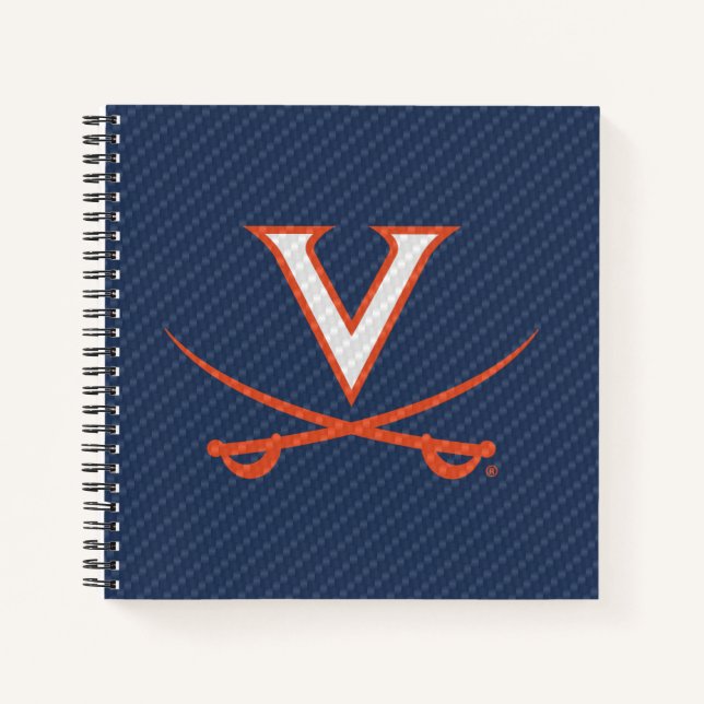 Cuaderno Virginia Cavaliers de fibra de carbono (Anverso)