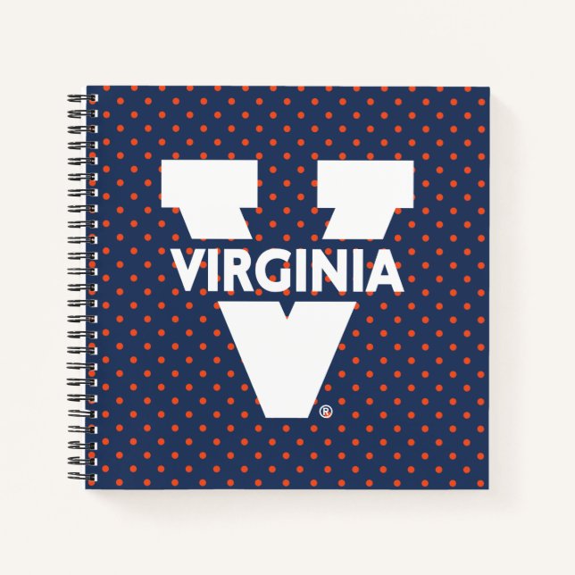 Cuaderno Virginia Cavaliers Polka Dots (Anverso)