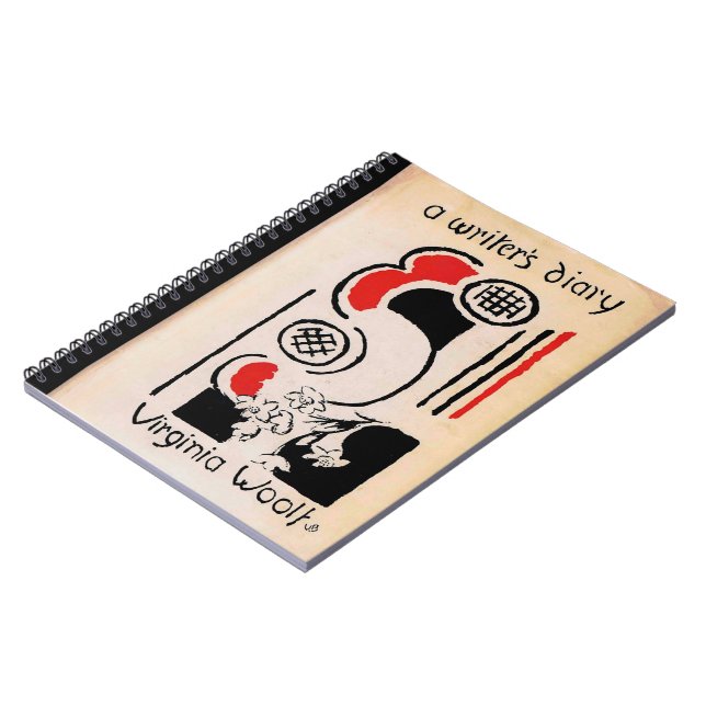 Cuaderno Virginia Woolf Vanessa Bell cubre diario de escrit (Lado Izquierdo)