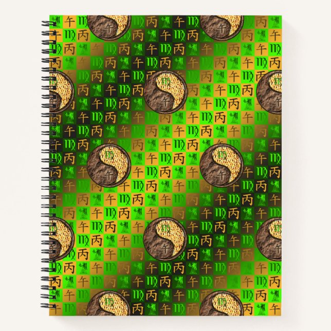 Cuaderno Virgo & Caballo de Fuego (Anverso)