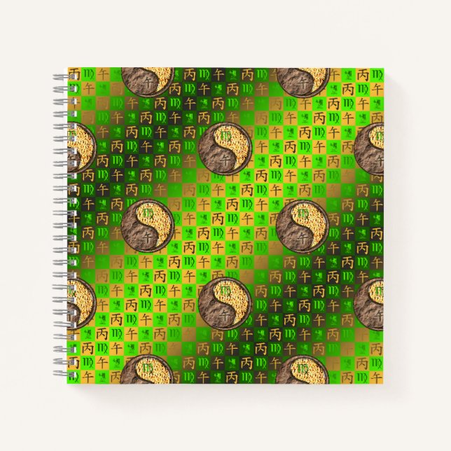 Cuaderno Virgo & Caballo de Fuego (Anverso)