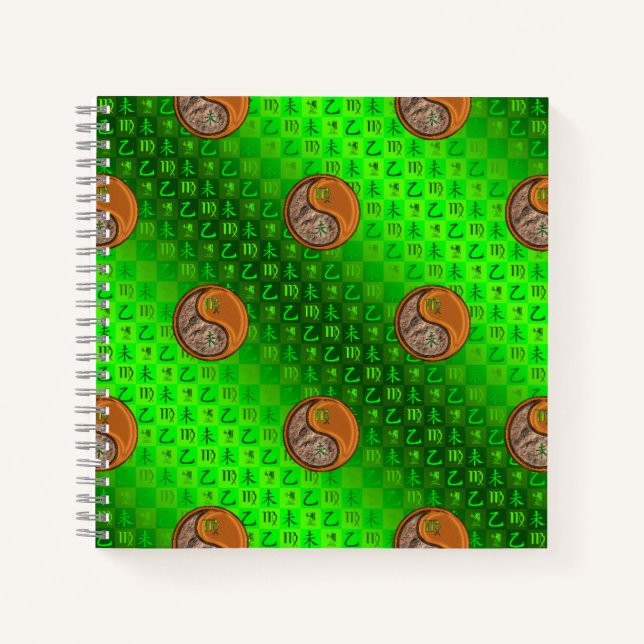 Cuaderno Virgo & Cabra de Madera (Anverso)