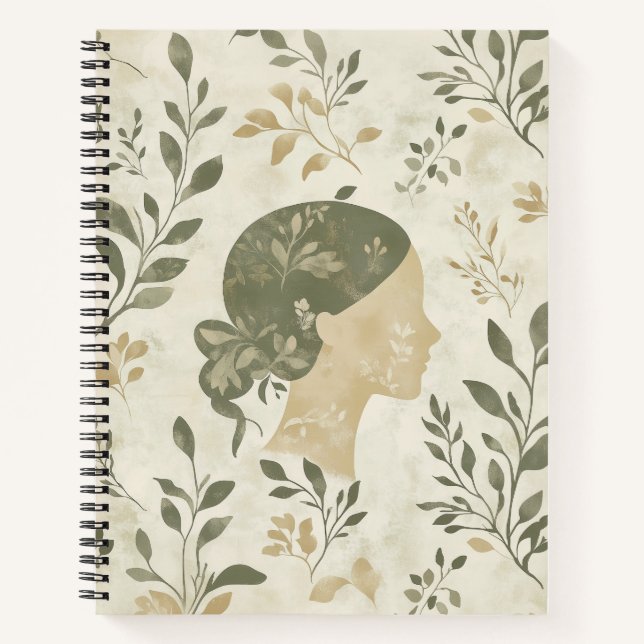 Cuaderno Virgo de vibraciones de zodiaco - Portátil espiral (Anverso)