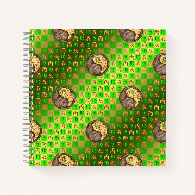 Cuaderno Virgo & Dragón de Fuego (Anverso)