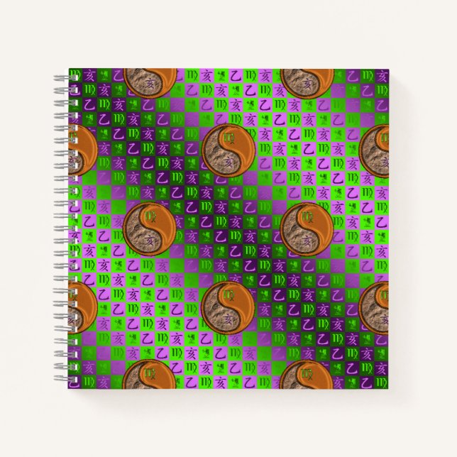 Cuaderno Virgo & Jabalí de Madera (Anverso)