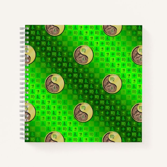 Cuaderno Virgo & Metal Goat Spiral Notebook (Anverso)