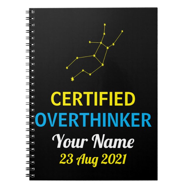 Cuaderno Virgo Overthinker – Personalizado (Frente)