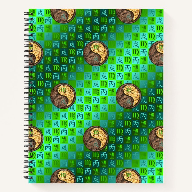 Cuaderno Virgo & Perro de Fuego (Anverso)