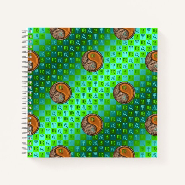 Cuaderno Virgo & Perro de Madera (Anverso)