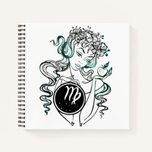 Cuaderno Virgo Personalizado Art Deco Lady