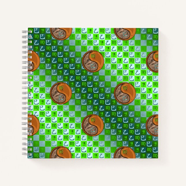 Cuaderno Virgo & Serpiente de Madera (Anverso)