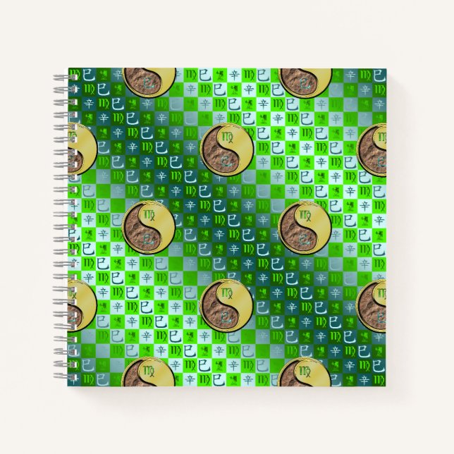 Cuaderno Virgo & Serpiente de Metal (Anverso)